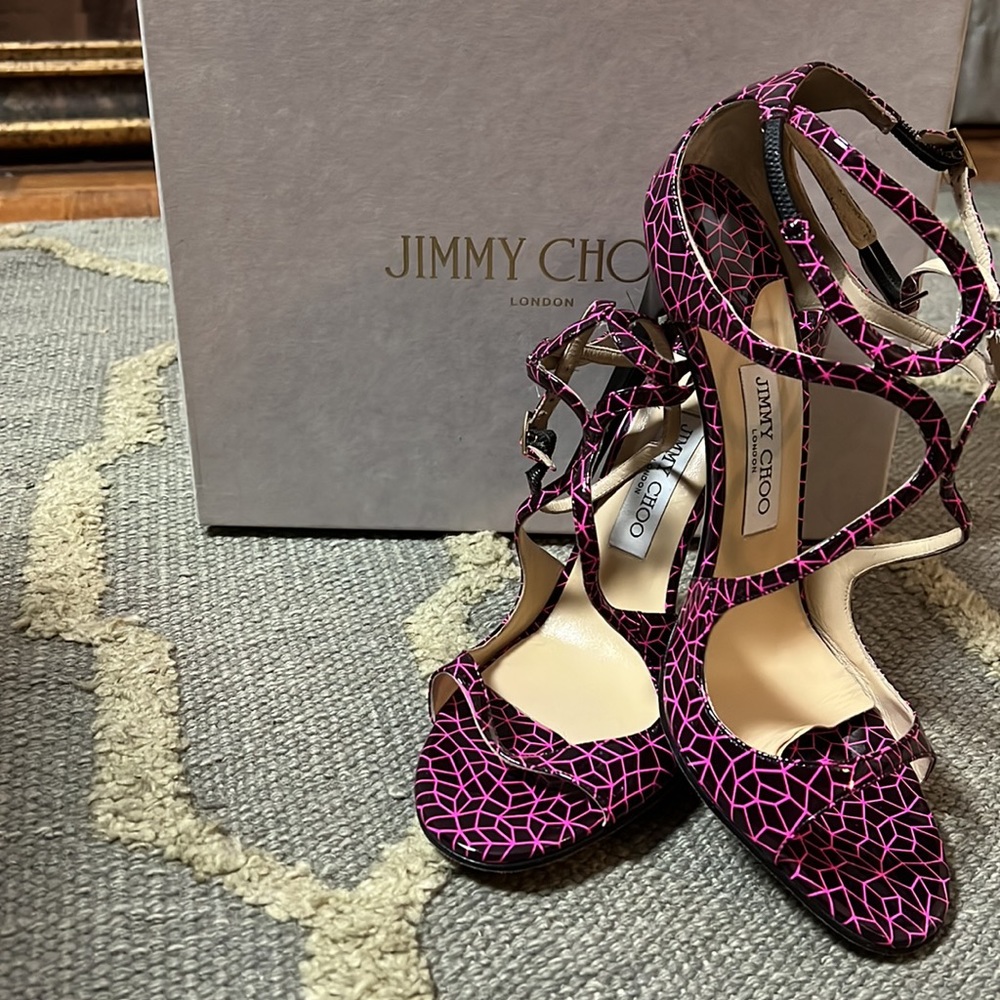 Jimmy Choo-Lance Sandal - Picture 11 of 13